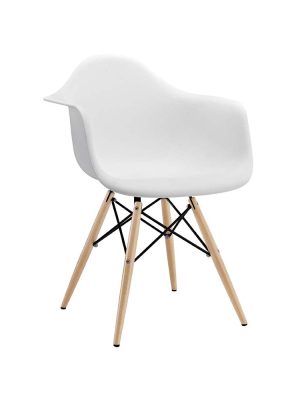 Simple Plastic Chair In Gray Color